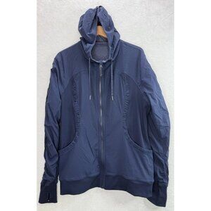 Lululemon Women's Dance Studio Reversible Jacket Size 20 Navy Blue